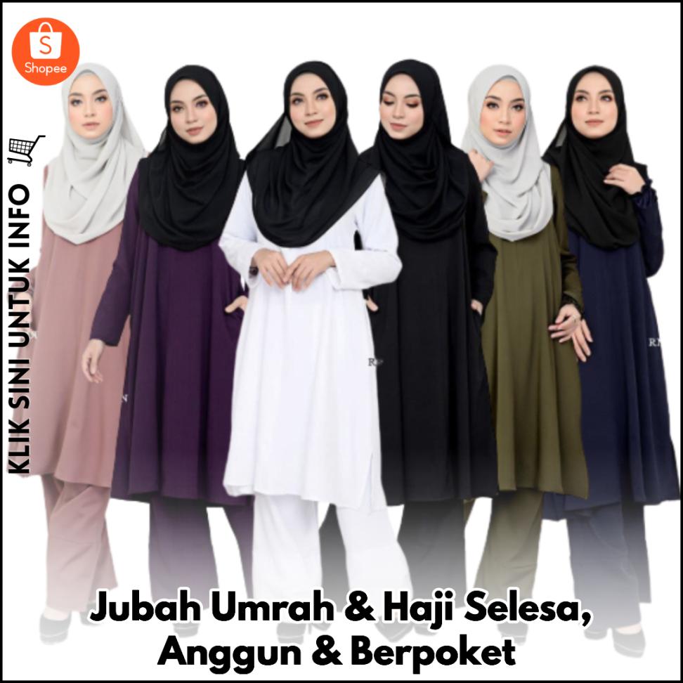 Jubah Umrah & Haji Selesa, Anggun & Berpoket