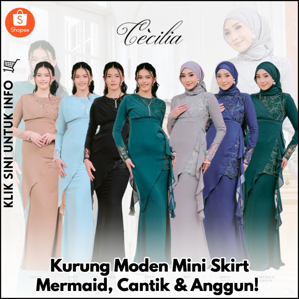 Kurung Moden Mini Skirt Mermaid, Cantik & Anggun!