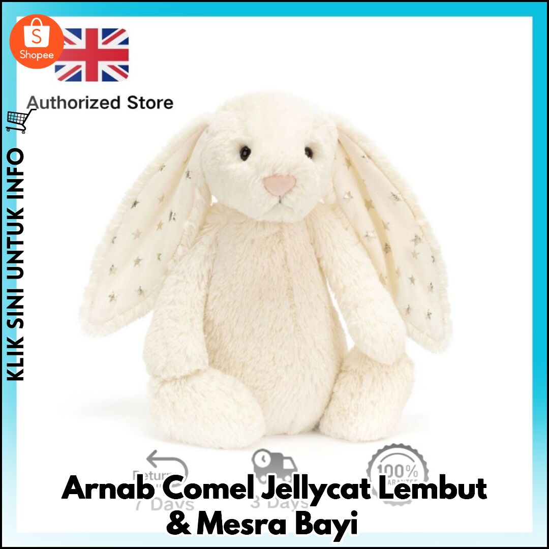 Arnab Comel Jellycat Lembut & Mesra Bayi ?