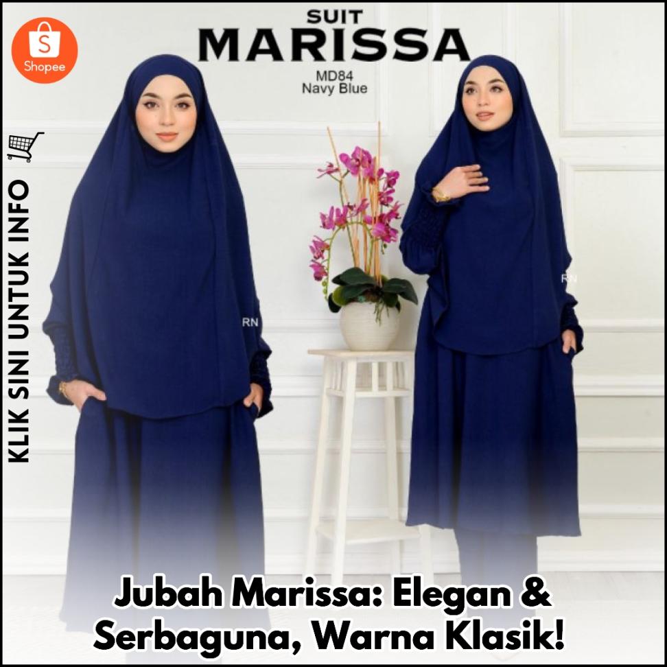Jubah Marissa: Elegan & Serbaguna, Warna Klasik!