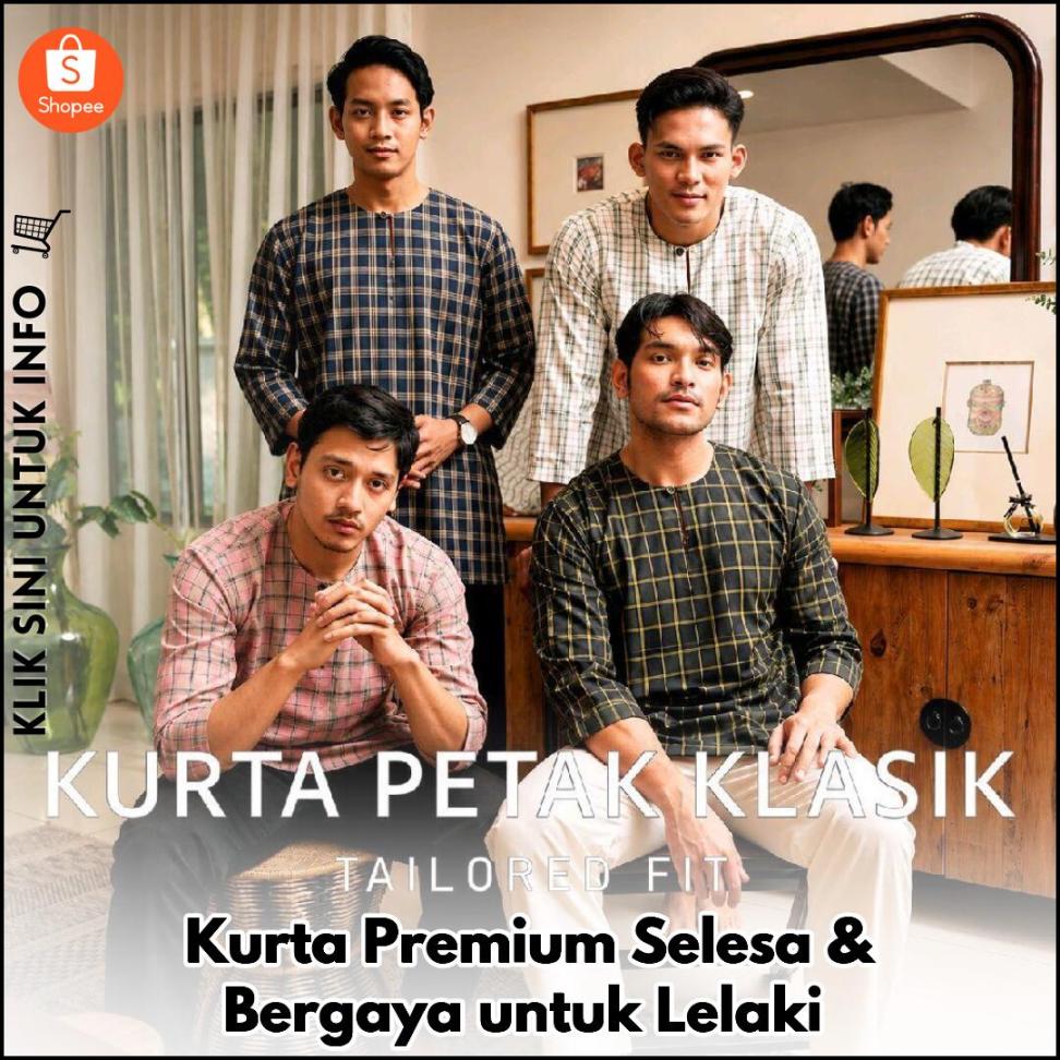 Kurta Premium Selesa & Bergaya untuk Lelaki