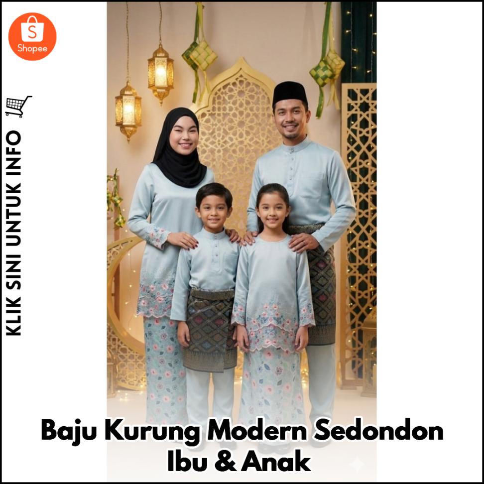 Baju Kurung Modern Sedondon Ibu & Anak