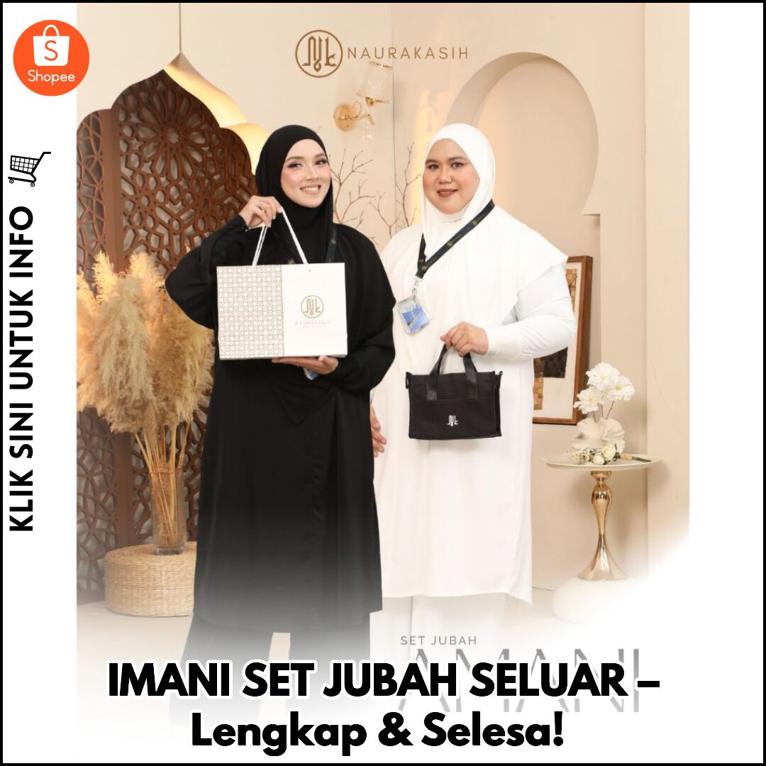 IMANI SET JUBAH SELUAR – Lengkap & Selesa!