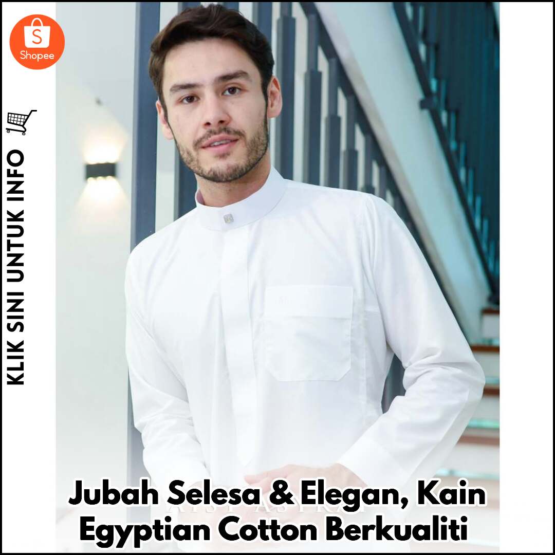 Jubah Selesa & Elegan, Kain Egyptian Cotton Berkualiti