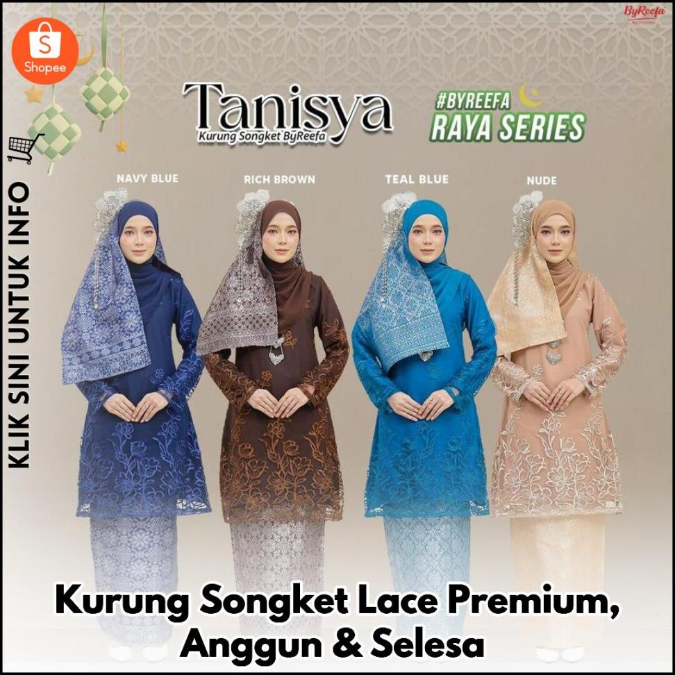 Kurung Songket Lace Premium, Anggun & Selesa