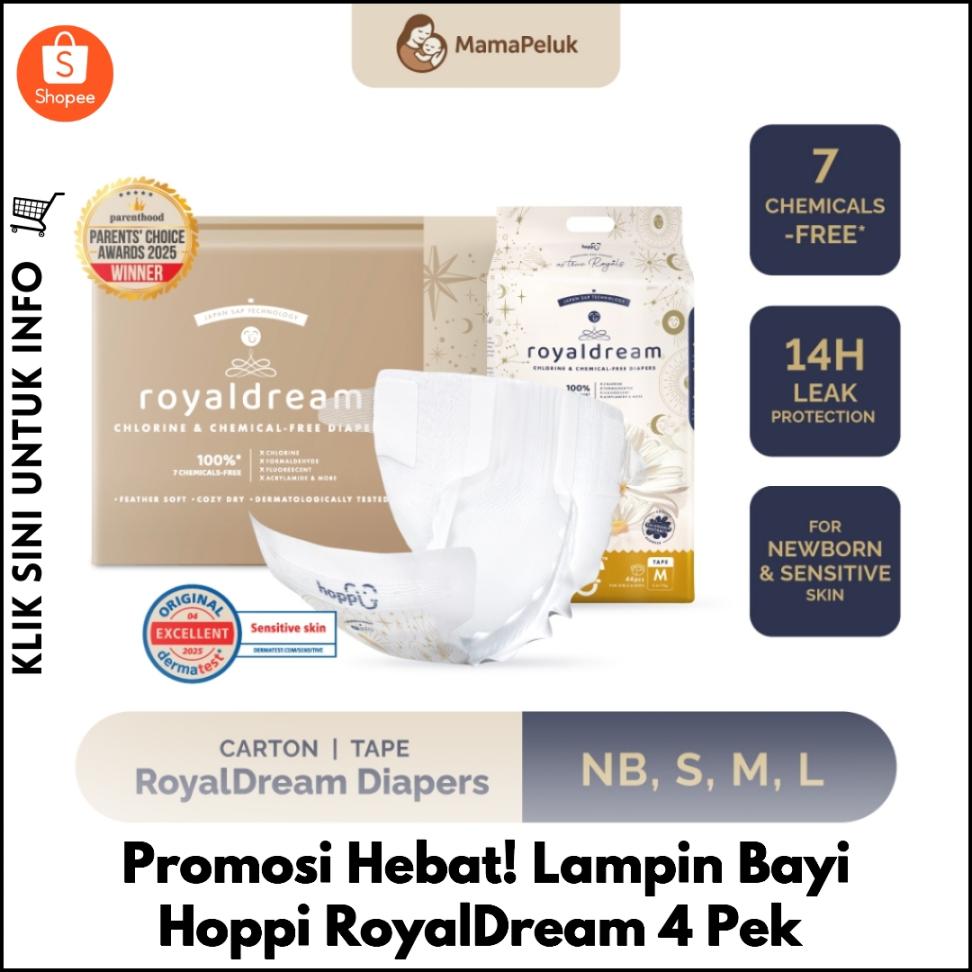 Promosi Hebat! Lampin Bayi Hoppi RoyalDream 4 Pek