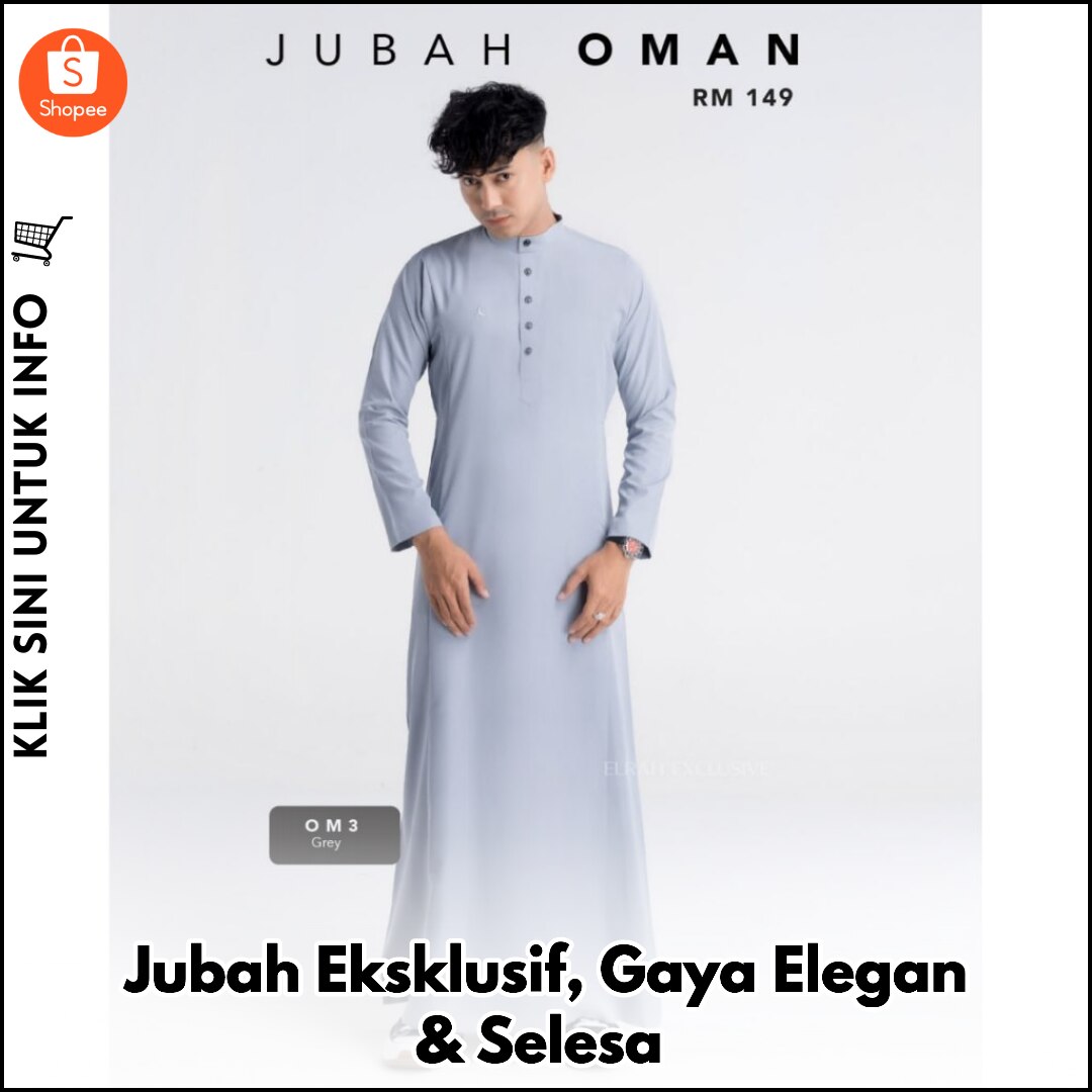 Jubah Eksklusif, Gaya Elegan & Selesa