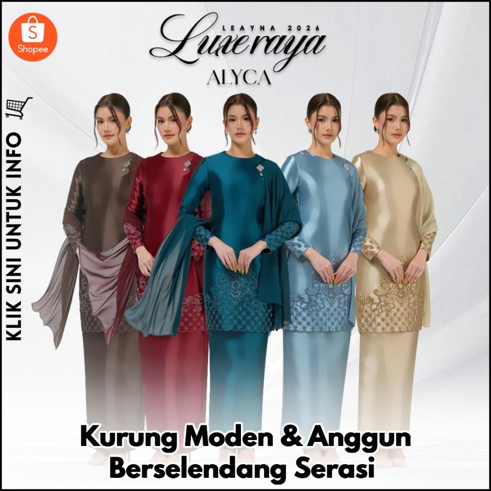 Kurung Moden & Anggun Berselendang Serasi