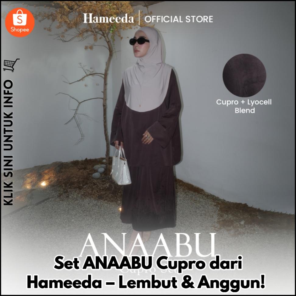 Set ANAABU Cupro dari Hameeda – Lembut & Anggun!