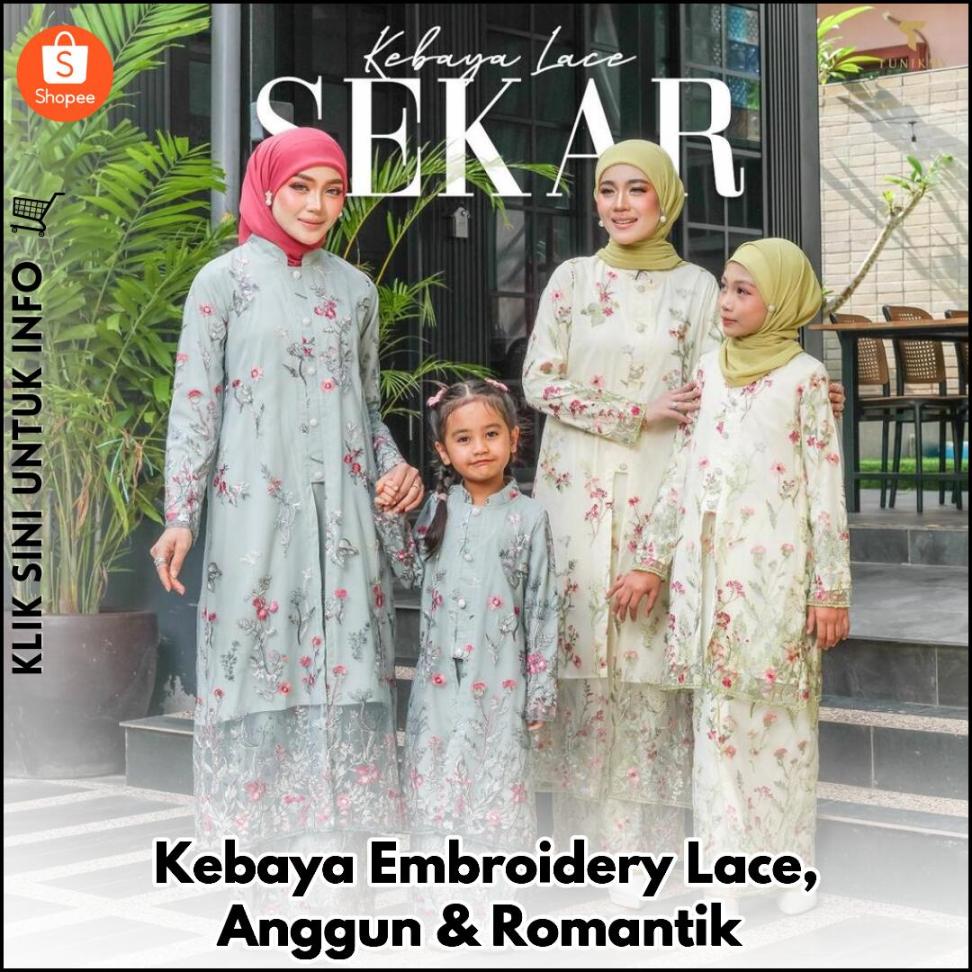 Kebaya Embroidery Lace, Anggun & Romantik