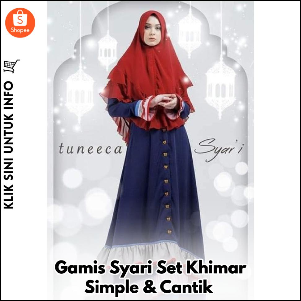 Gamis Syari Set Khimar Simple & Cantik