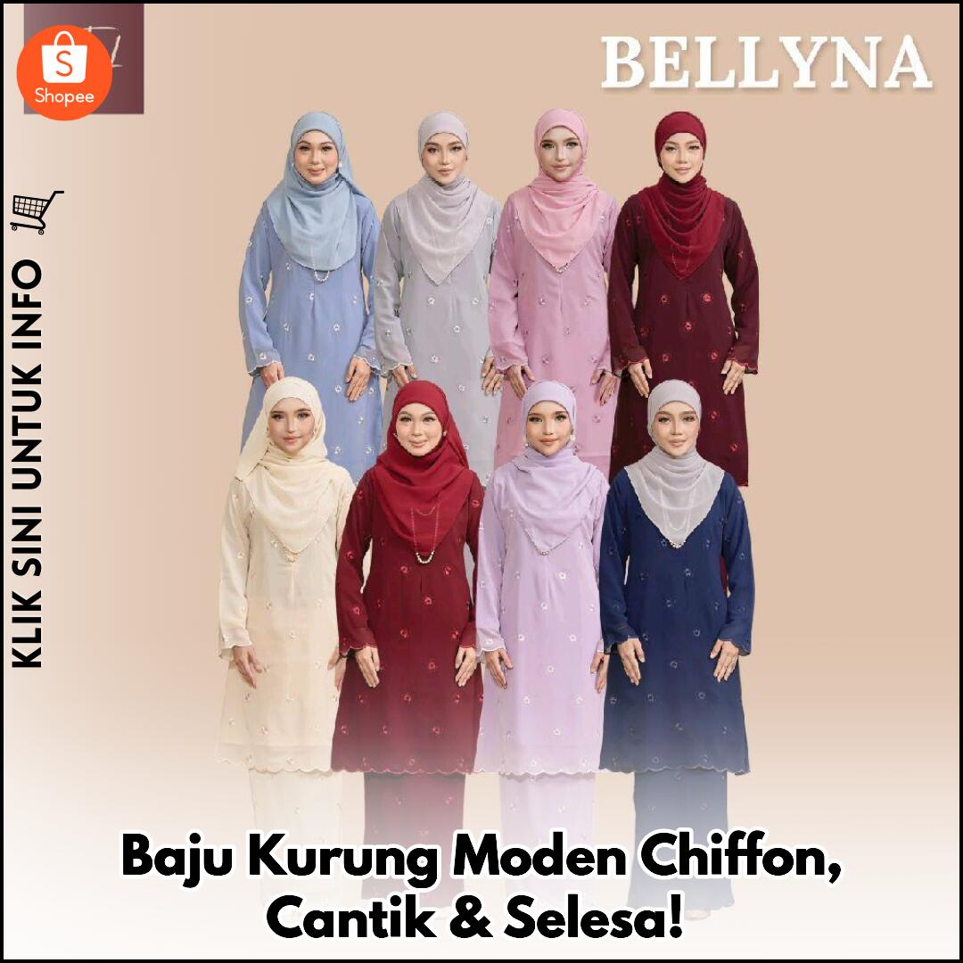 Baju Kurung Moden Chiffon, Cantik & Selesa!