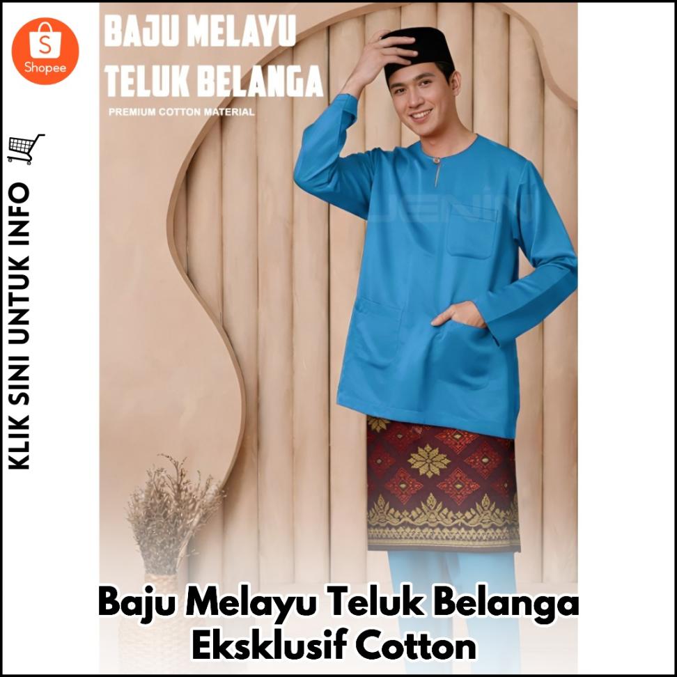 Baju Melayu Teluk Belanga Eksklusif Cotton