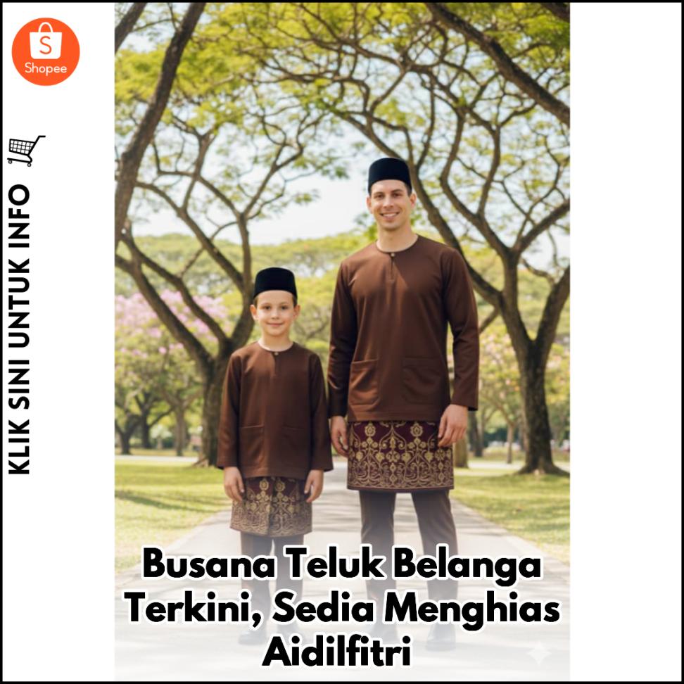 Busana Teluk Belanga Terkini, Sedia Menghias Aidilfitri