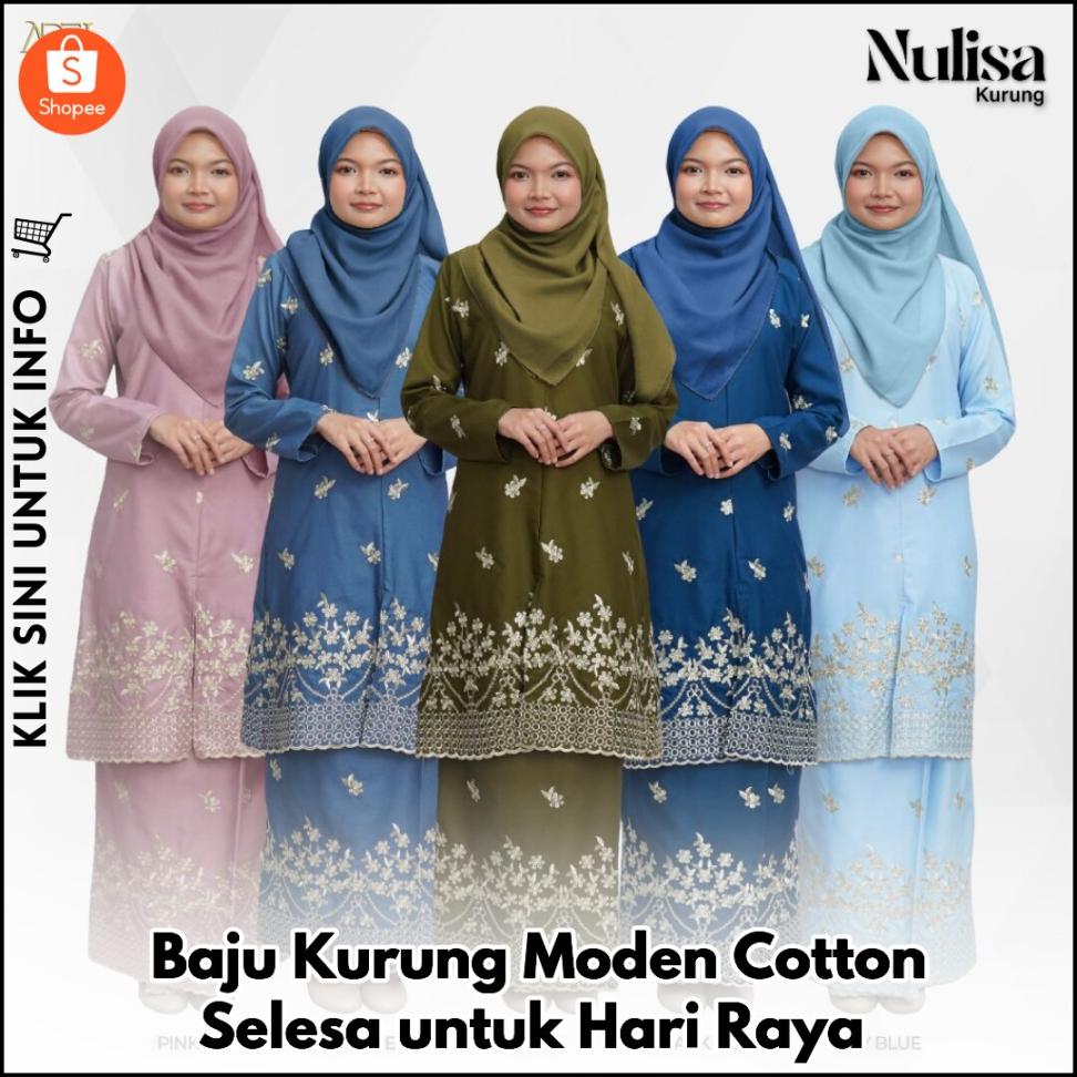 Baju Kurung Moden Cotton Selesa untuk Hari Raya