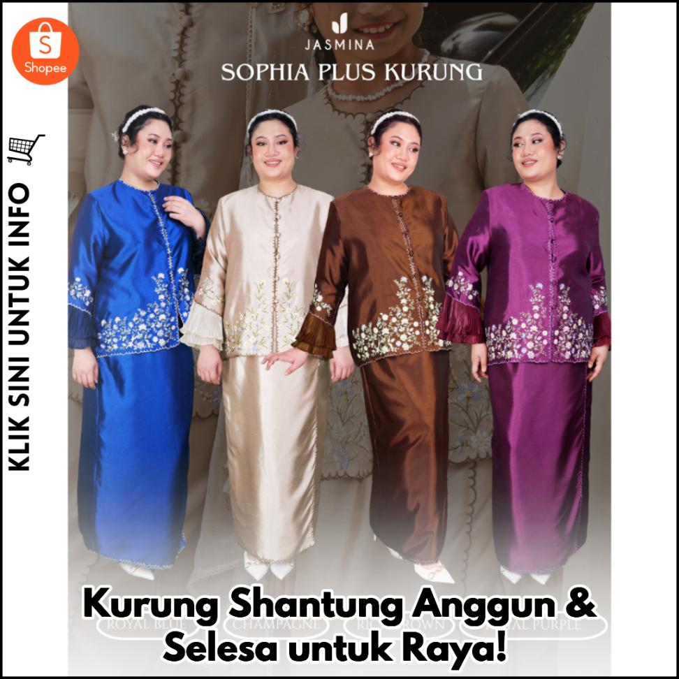 Kurung Shantung Anggun & Selesa untuk Raya!