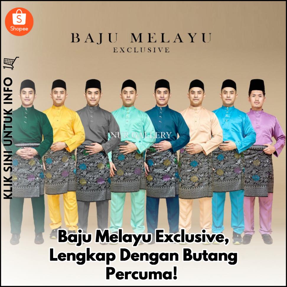 Baju Melayu Exclusive, Lengkap Dengan Butang Percuma!