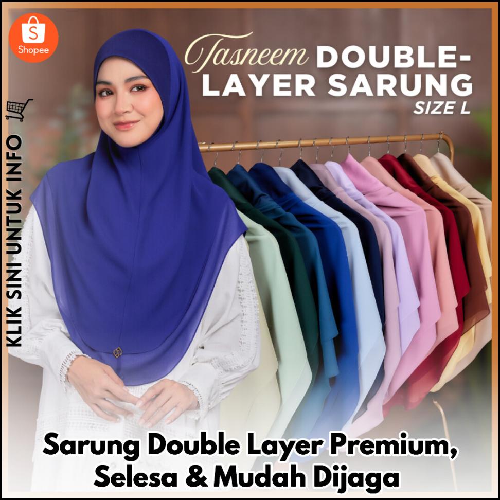 Sarung Double Layer Premium, Selesa & Mudah Dijaga