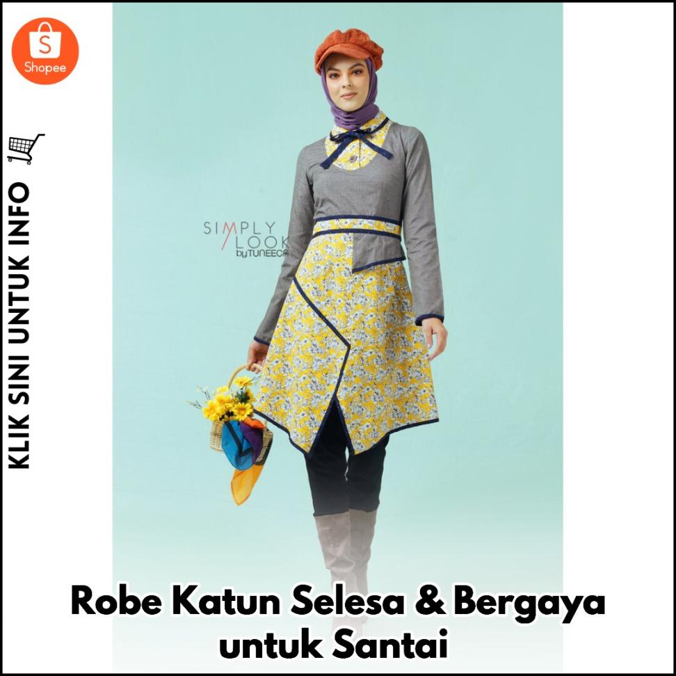 Robe Katun Selesa & Bergaya untuk Santai