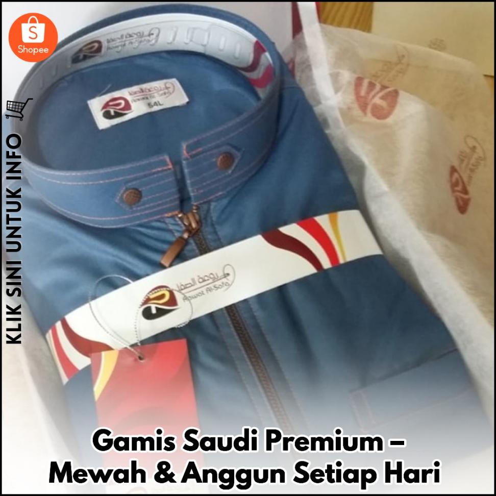 Gamis Saudi Premium – Mewah & Anggun Setiap Hari