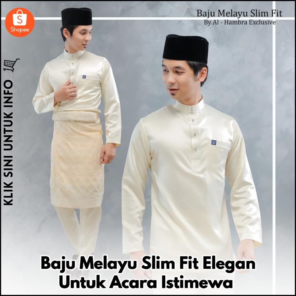 Baju Melayu Slim Fit Elegan Untuk Acara Istimewa