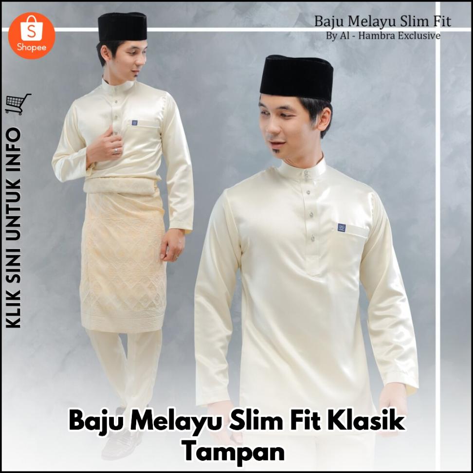 Baju Melayu Slim Fit Klasik Tampan