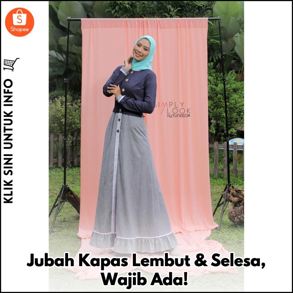 Jubah Kapas Lembut & Selesa, Wajib Ada!