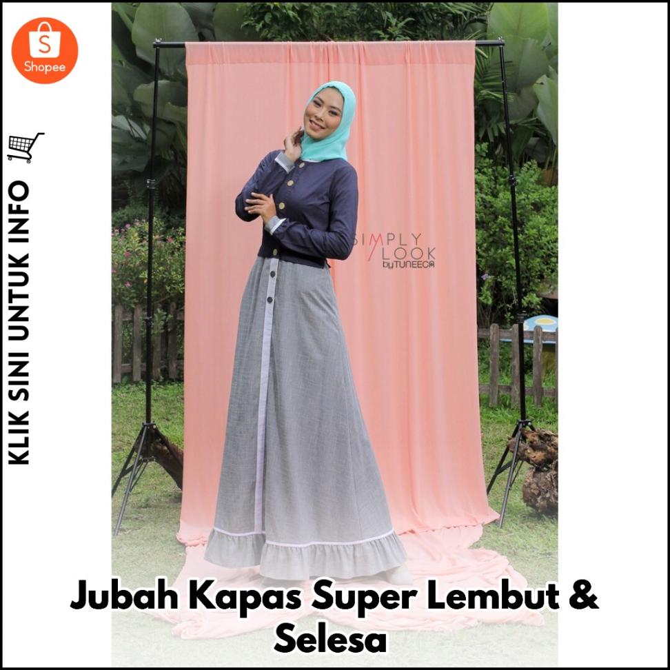 Jubah Kapas Super Lembut & Selesa