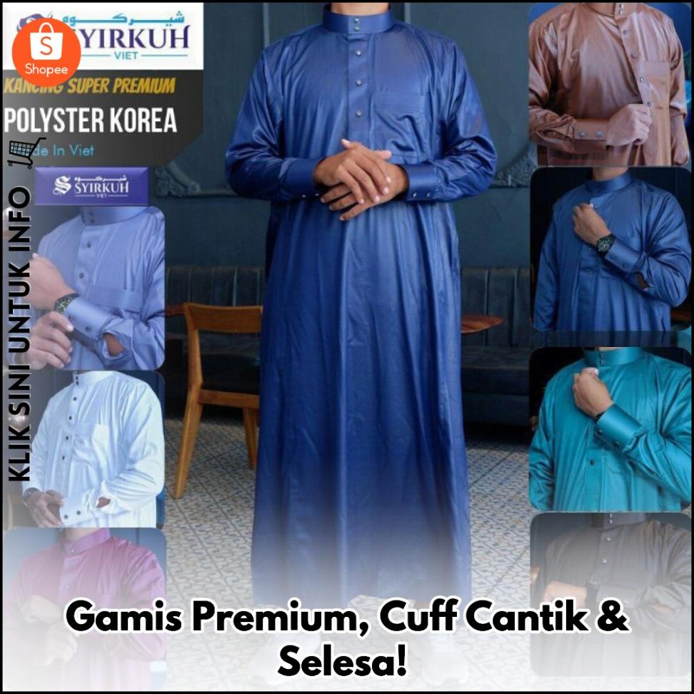 Gamis Premium, Cuff Cantik & Selesa!