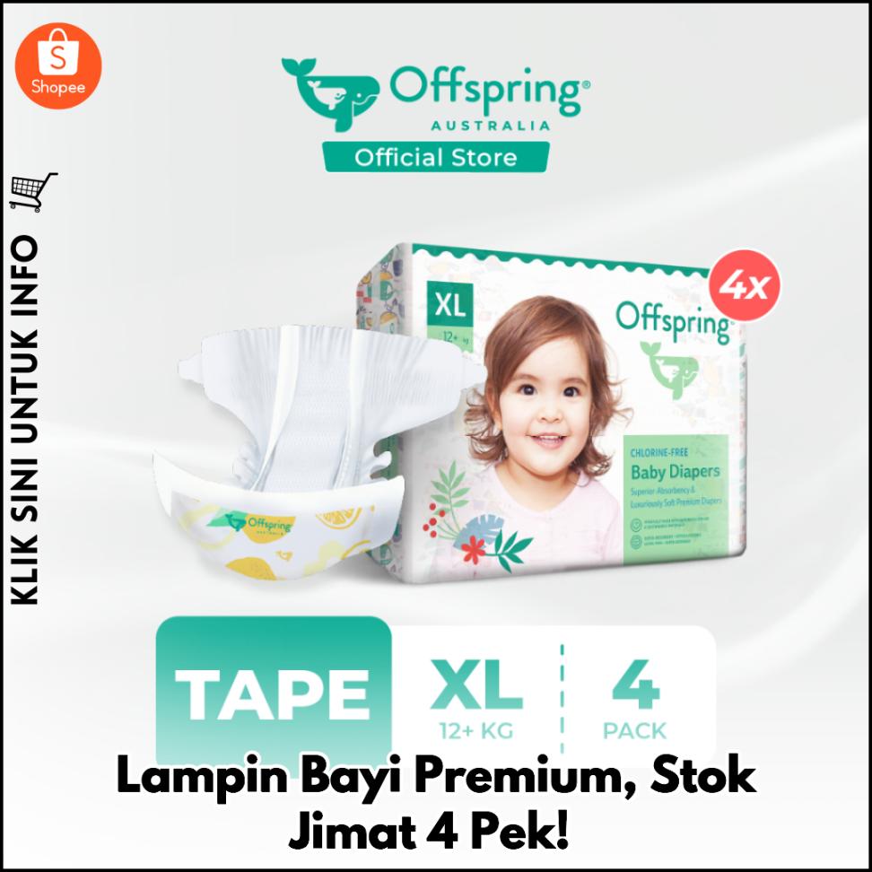 Lampin Bayi Premium, Stok Jimat 4 Pek!