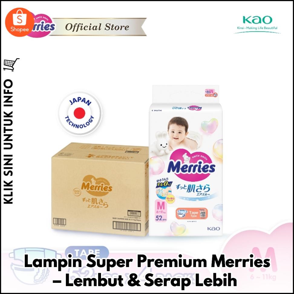 Lampin Super Premium Merries – Lembut & Serap Lebih