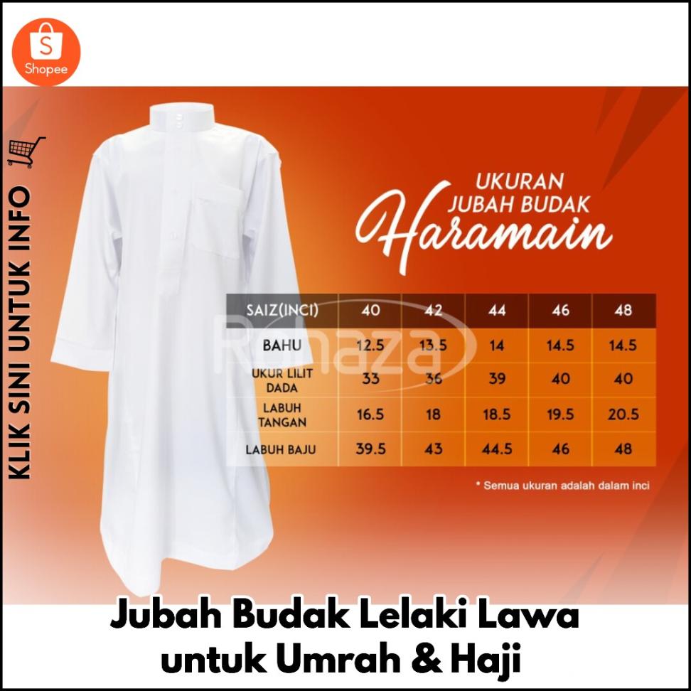 Jubah Budak Lelaki Lawa untuk Umrah & Haji