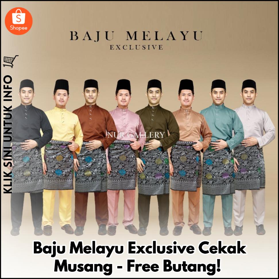 Baju Melayu Exclusive Cekak Musang - Free Butang!