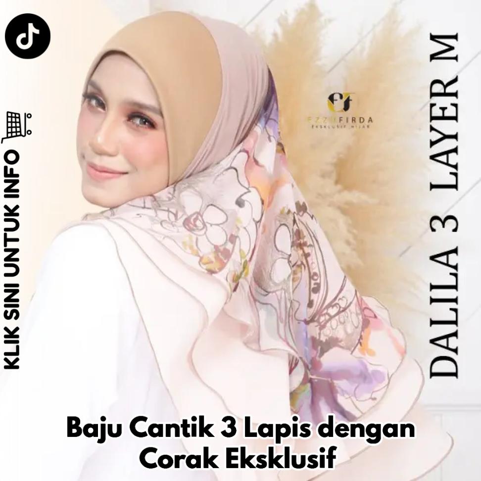 Baju Cantik 3 Lapis dengan Corak Eksklusif