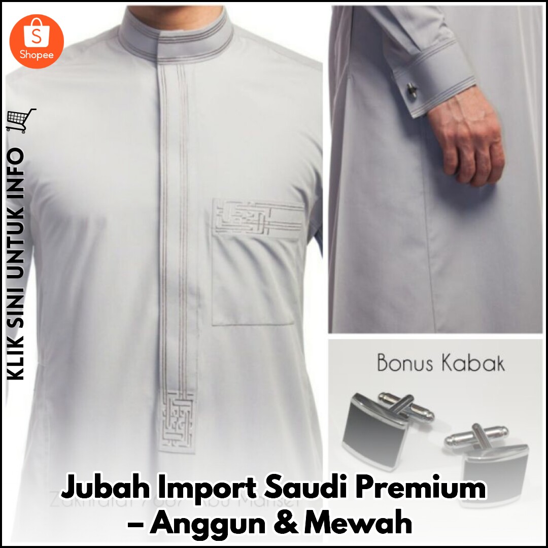 Jubah Import Saudi Premium – Anggun & Mewah