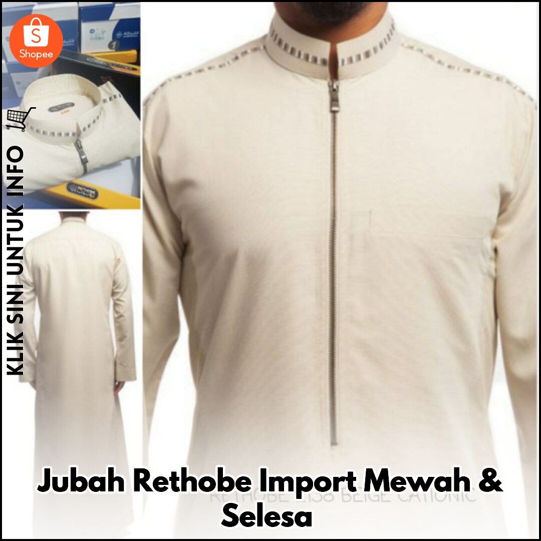 Jubah Rethobe Import Mewah & Selesa