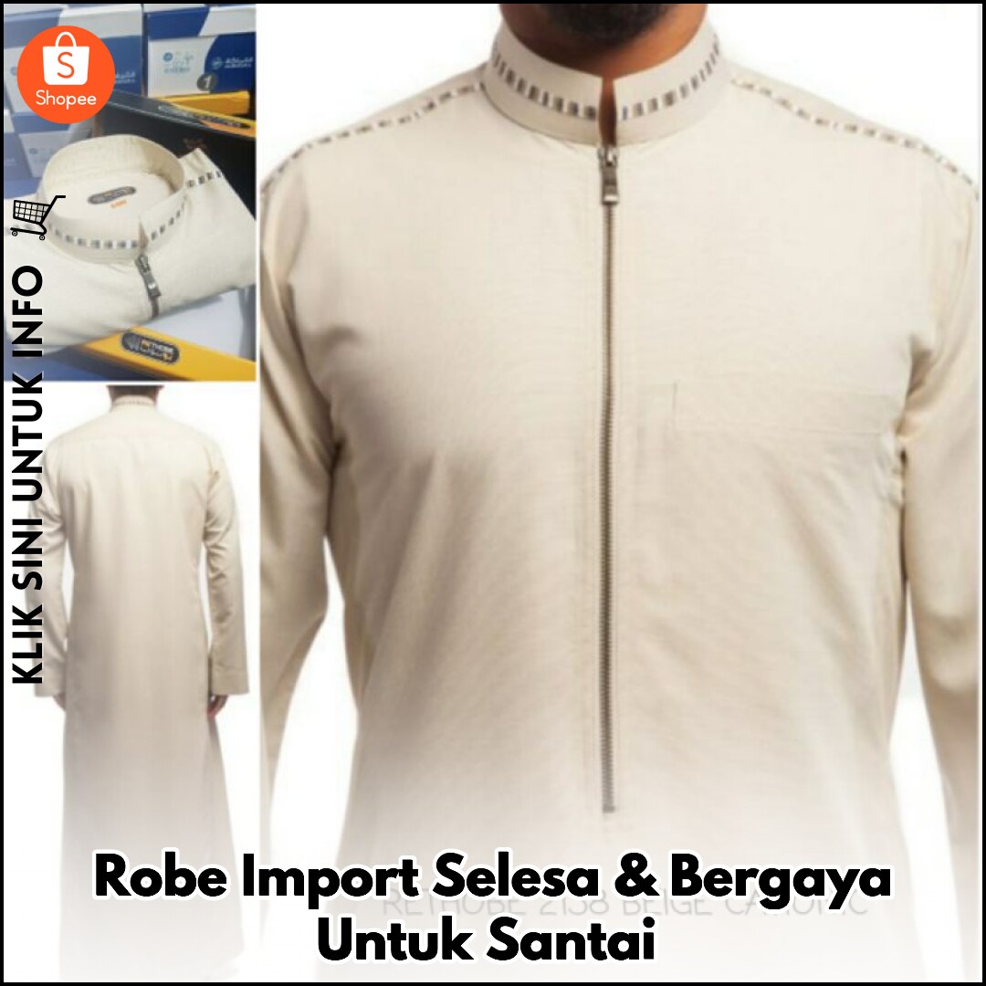 Robe Import Selesa & Bergaya Untuk Santai