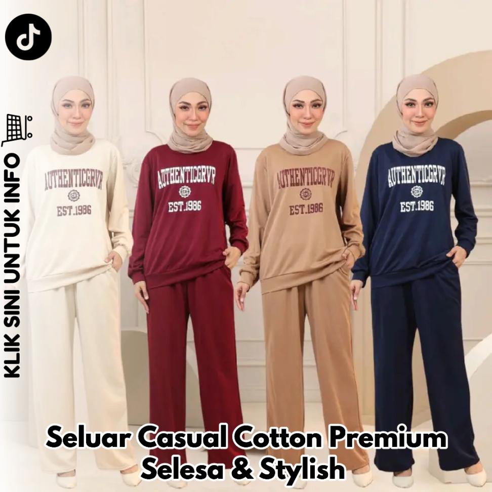 Seluar Casual Cotton Premium Selesa & Stylish