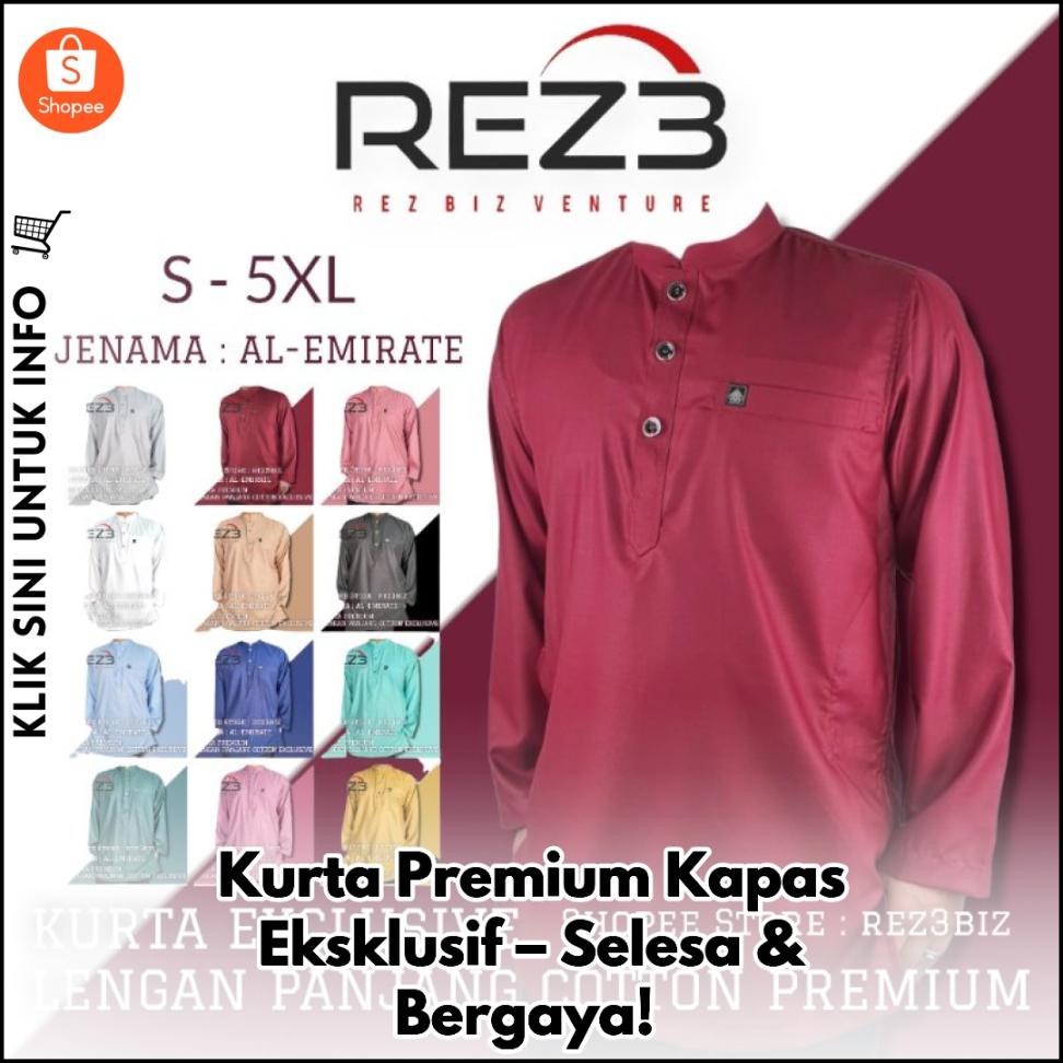 Kurta Premium Kapas Eksklusif – Selesa & Bergaya!