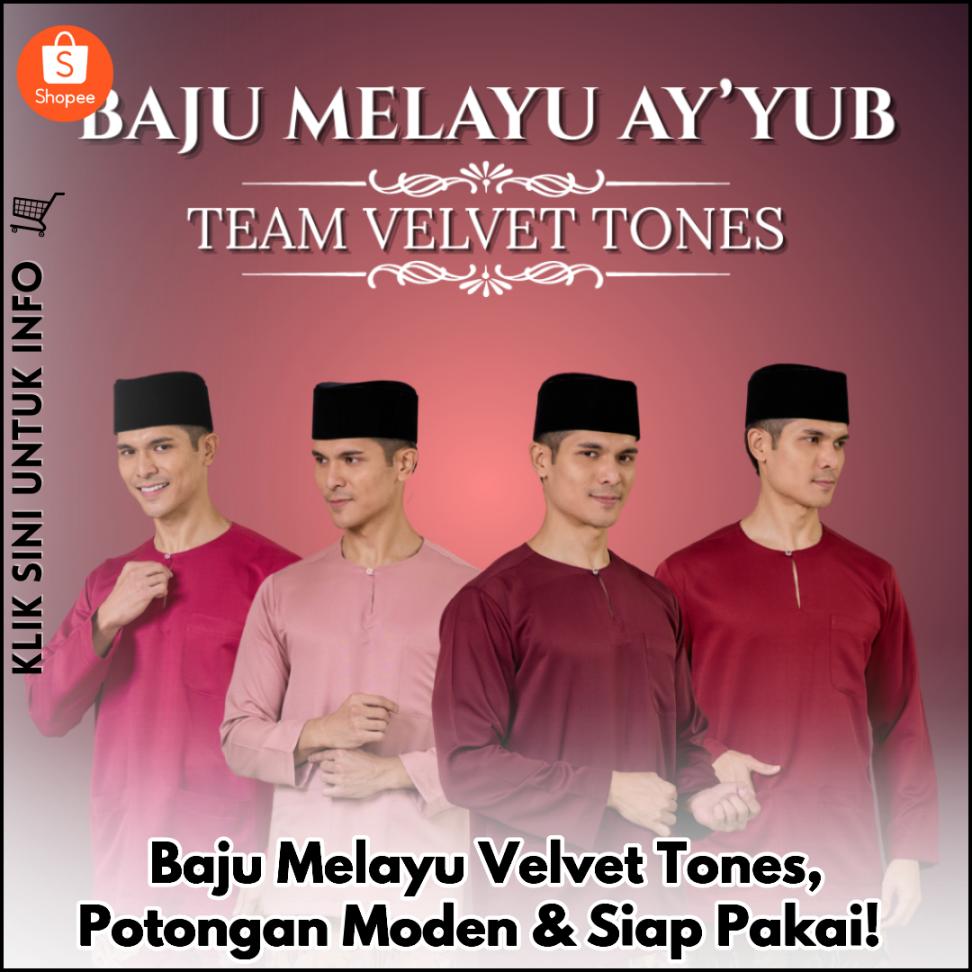 Baju Melayu Velvet Tones, Potongan Moden & Siap Pakai!