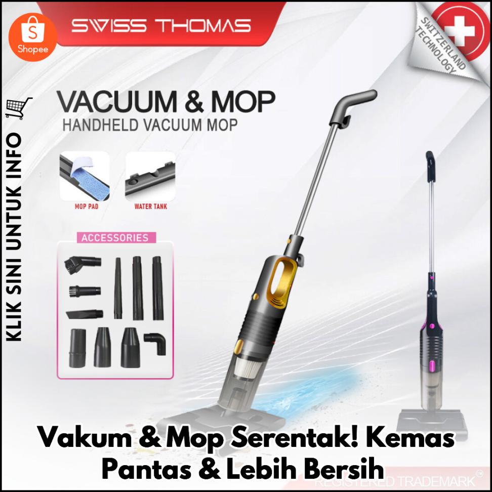 Vakum & Mop Serentak! Kemas Pantas & Lebih Bersih