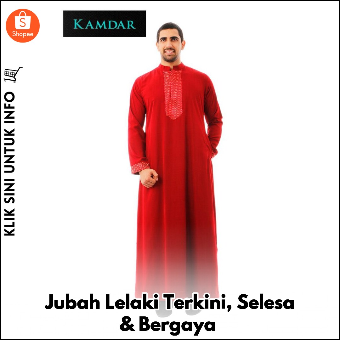 Jubah Lelaki Terkini, Selesa & Bergaya