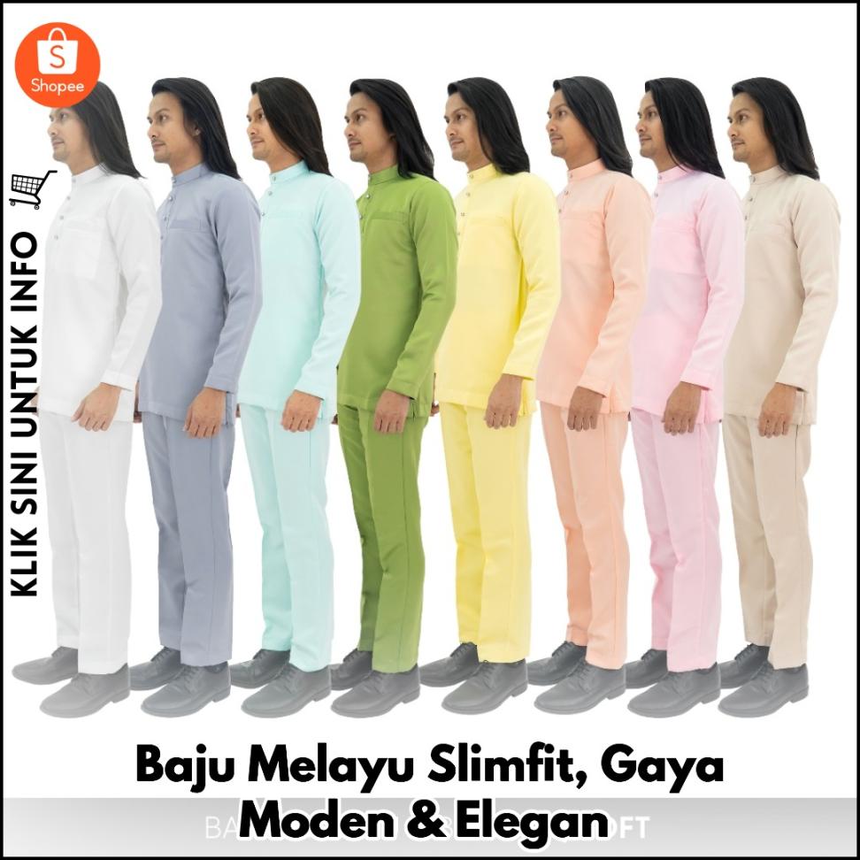 Baju Melayu Slimfit, Gaya Moden & Elegan