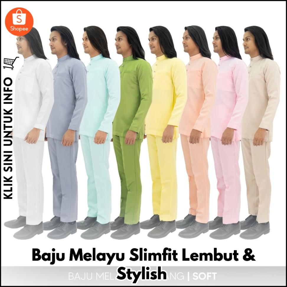 Baju Melayu Slimfit Lembut & Stylish