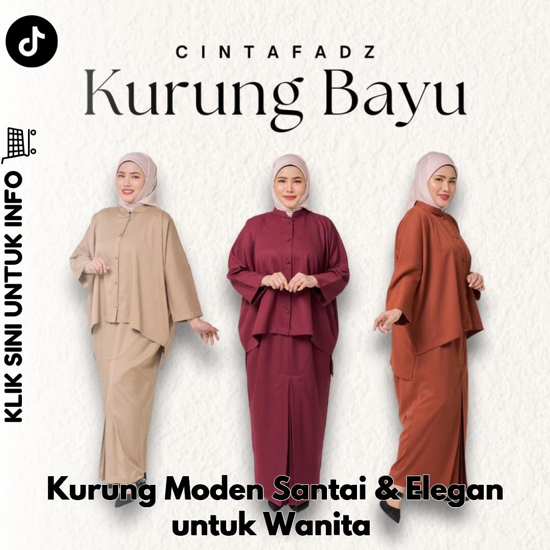 Kurung Moden Santai & Elegan untuk Wanita