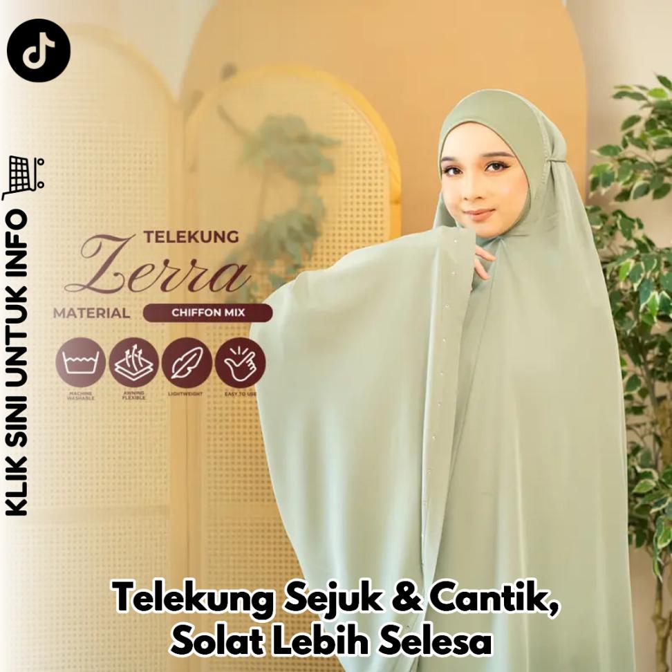 Telekung Sejuk & Cantik, Solat Lebih Selesa