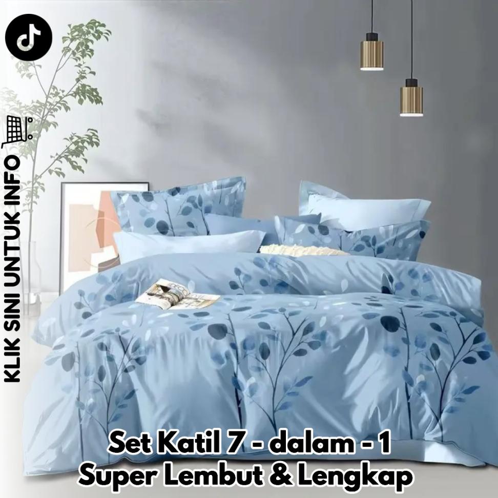 Set Katil 7-dalam-1 Super Lembut & Lengkap