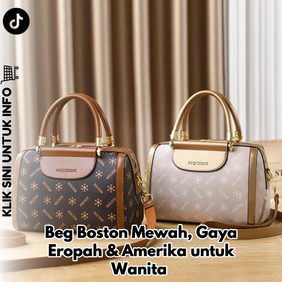 Beg Boston Mewah, Gaya Eropah & Amerika untuk Wanita