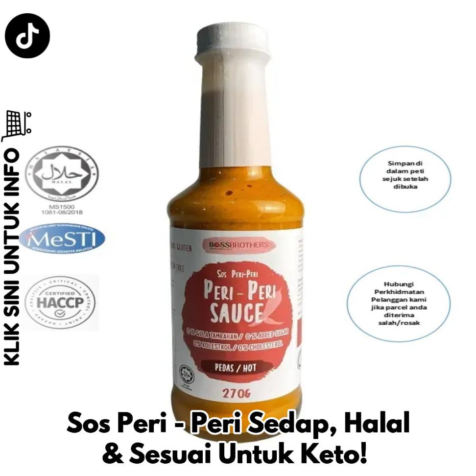 Sos Peri-Peri Sedap, Halal & Sesuai Untuk Keto!