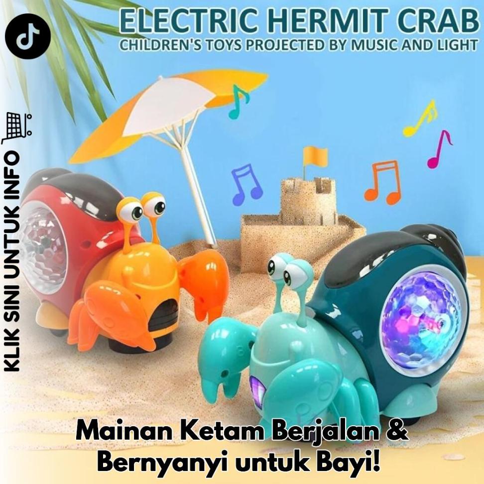 Mainan Ketam Berjalan & Bernyanyi untuk Bayi!
